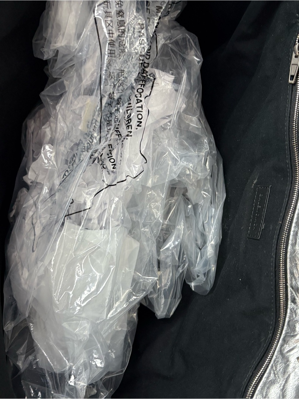 Balenciaga Large Crush Tote Bag Silver - Picture 4 of 8